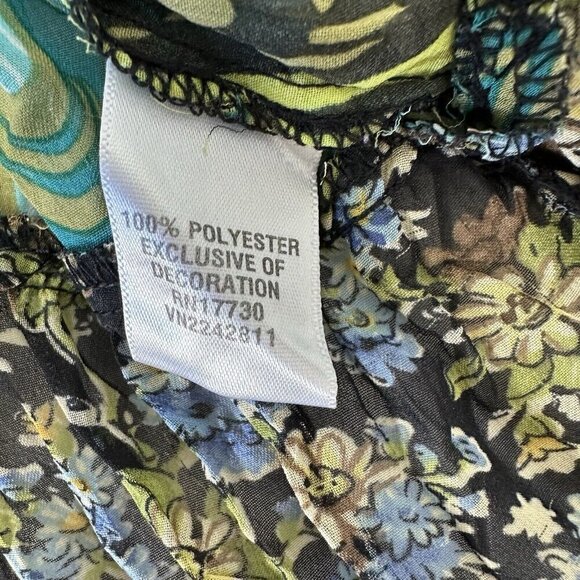 Y2K Xhilaration Babydoll Top Size M Floral - Picture 10 of 11